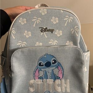 Disney Stitch Kids Backpack - Light Blue and White
